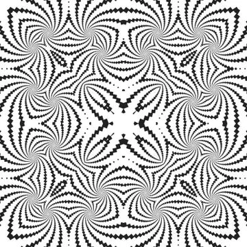 Abstract monochrome fractal pattern background. Stock Illustration