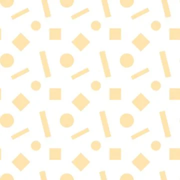Abstract monochrome geometric seamless pattern Stock Illustration