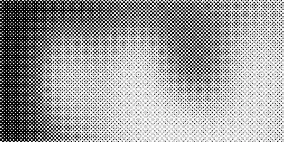 Abstract Monochrome Halftone Dot Pattern Texture Stock Illustration