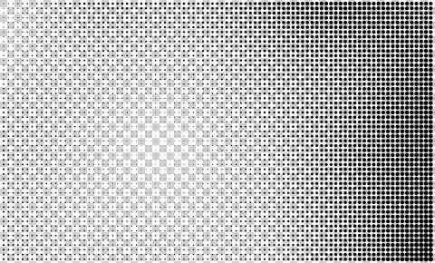Abstract Monochrome Halftone Gradient Pattern Stock Illustration