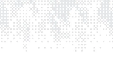 Abstract monochrome halftone pattern with dissolving square pixels fading on a 库存插图