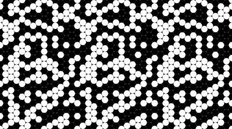 Abstract monochrome hexagon pattern.  Stylish geometric design with repeating Stock Illustration