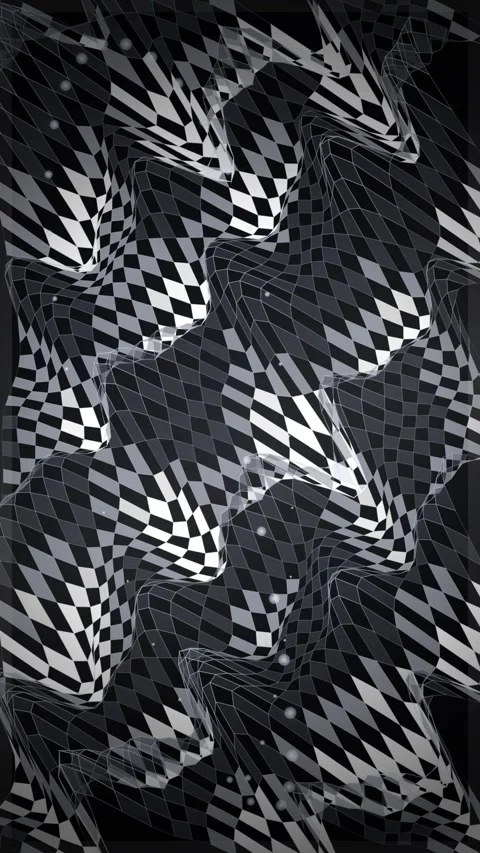 Abstract monochrome houndstooth seamless geometric background pattern textu.. Stock Footage 345494896