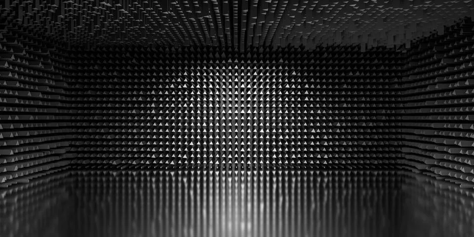 Abstract Monochrome Interior with Triangular Patterns イラスト素材