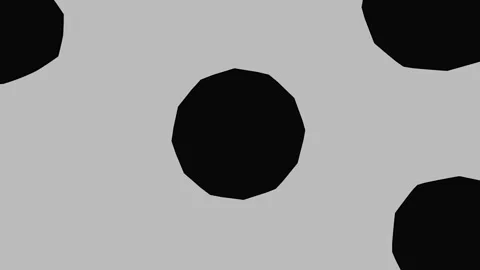 Abstract Monochrome Kaleidoscope Composition with Repeating Geometric Patterns Stock Footage 340017729