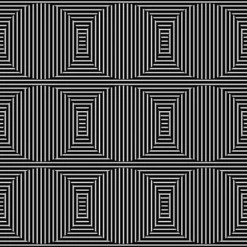 Abstract monochrome lines pattern with great contrast. Seamlessly repeatable. イラスト素材