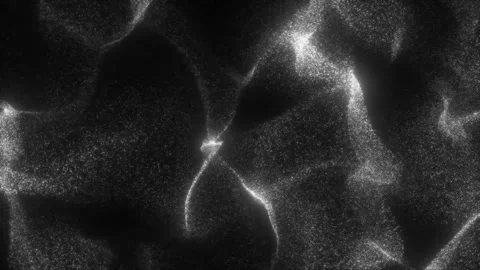 Abstract monochrome particles create a caustic water effect Stock Footage 322731701