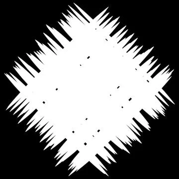 Abstract monochrome patch with random and irregular lines 스톡 일러스트