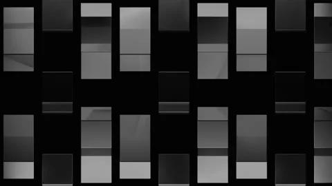 An Abstract Monochrome Pattern Created with Rectangles and Geometric Shapes in Stock Footage 297654750