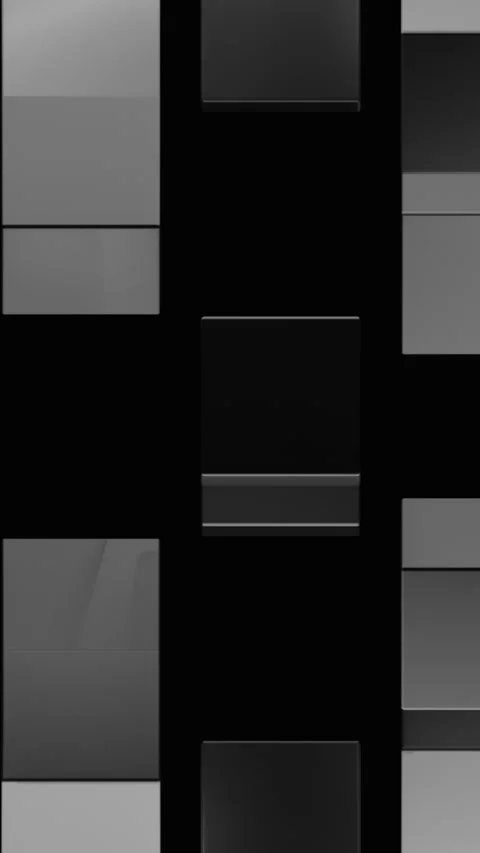 An Abstract Monochrome Pattern Created with Rectangles and Geometric Shapes in Stock Footage 306117830