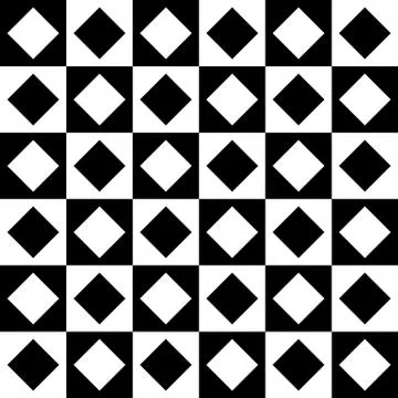 Abstract monochrome pattern, minimal geometric background. Seamlessly repeata Stock Illustration