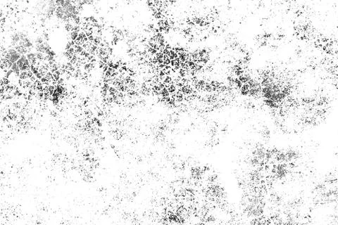 Abstract monochrome pattern of spots, cracks, dots, chips. Illustrazione stock
