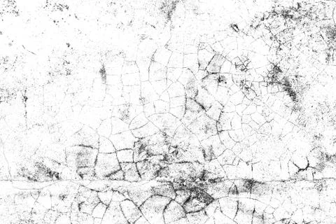 Abstract monochrome pattern of spots, cracks, dots, chips. Stock Illustration
