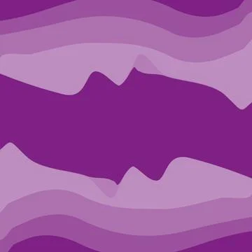 Abstract monochrome rectangular frame with top and bottom pattern of wavy lines 库存插图