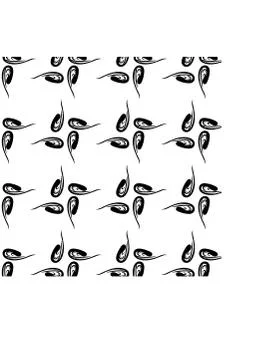 Abstract monochrome seamless pattern in the Art Nouveau style Stock Illustration