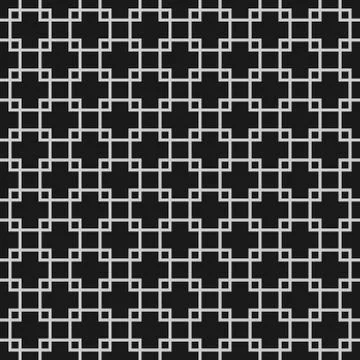 Abstract monochrome seamless pattern with overlapping squares Stock Illustration