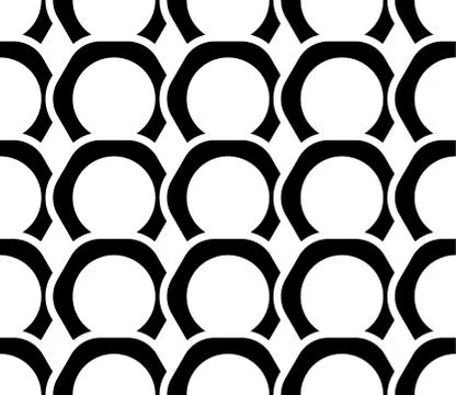Abstract monochrome seamless pattern. Repeatable vector. Illustrazione stock