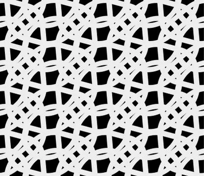 Abstract monochrome seamless pattern. Repeatable vector. Stock Illustration