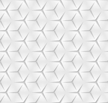 Abstract Monochrome Seamless Pattern. Vector Geometric Background with Hexago Stock Illustration