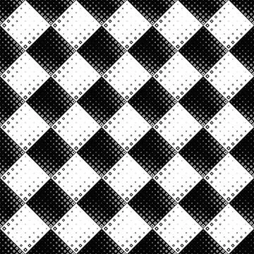 Abstract monochrome seamless square pattern background design 库存插图