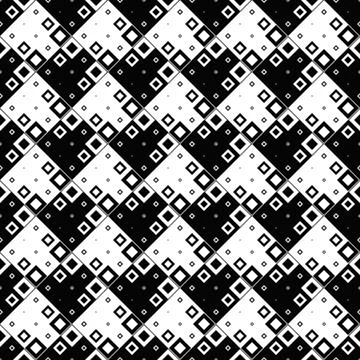 Abstract monochrome seamless square pattern background design 스톡 일러스트