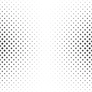 Abstract monochrome star pattern background Иллюстрация