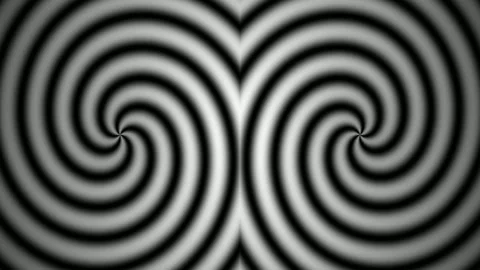 Abstract monochrome swirling spiral pattern creating a dizzying optical ill.. Stock Footage 339775426