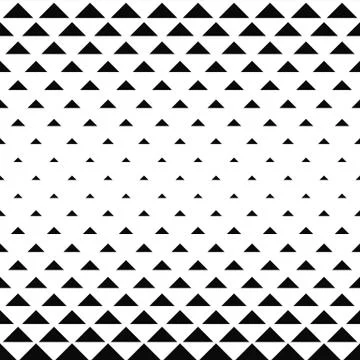 Abstract monochrome triangle pattern background Stock Illustration