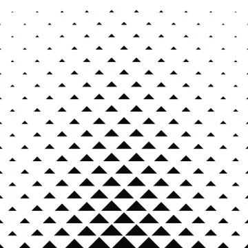 Abstract monochrome triangle pattern background Ilustração Stock