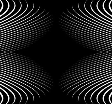 Abstract monochrome vector pattern / background. Seamlessly repeatable. Stock Illustration