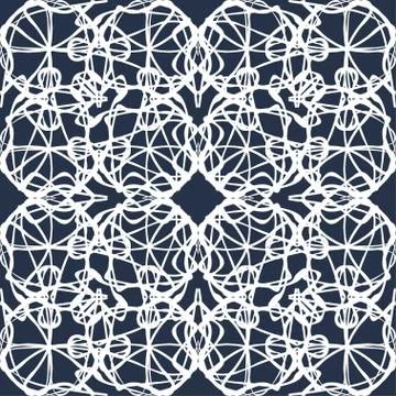 Abstract monochrome vintage seamless pattern Stock Illustration