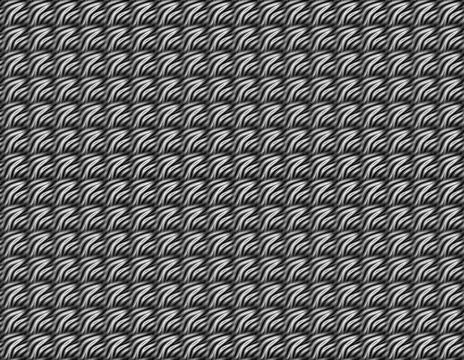 Abstract monochrome wave pattern illustration with copy space for design 库存插图