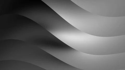 Abstract monochrome wave patterns with smooth curves and flowing lines Stock Footage 315402080