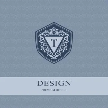 Abstract Monogram graceful template. Seamless pattern background.   Stock-Illustration