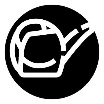 Abstract monogram letters overlapping creating a dynamic circle Stock Illustration