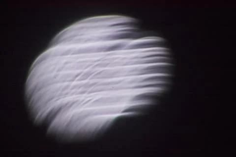 Abstract Moon Eclipse with Motion Blur Effect, Spiceland, Indiana Fotos Stock