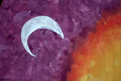 Abstract - moon Illustrazione stock