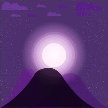 Abstract moonlight or night Vector Patterns Stock Illustration