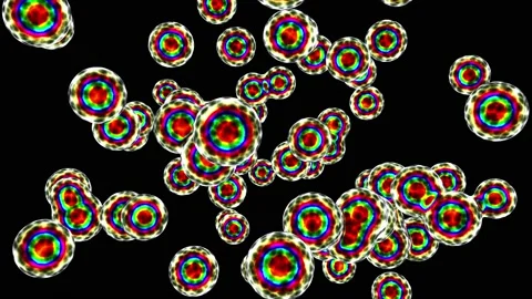 Abstract morphing alien life form looping 3D animation with alpha Stock Footage 156604695