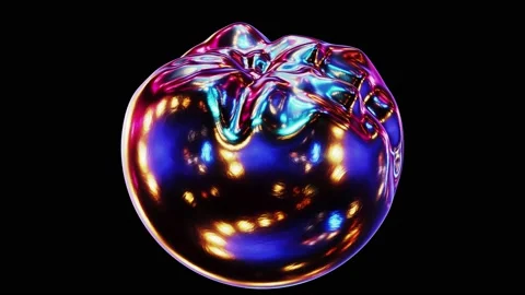 Abstract morphing dark matter orb looping 3D animation with alpha 스톡 동영상 219880277