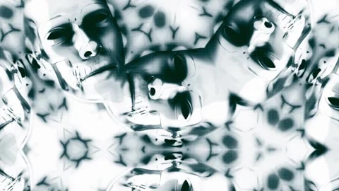 Abstract Morphing Faces Stock-Footage 264317382