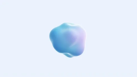Abstract morphing fluid metal blob pulsating in 4K resolution Stock Footage 228721272