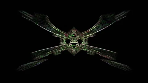 Abstract Morphing Kaleidoscope Design Loop Stock Footage 223795518
