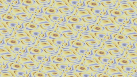 Abstract Morphing Liquid Pattern in Yellow and Blue Stock Footage 335023679