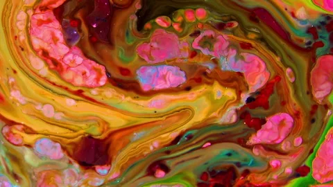 Abstract Morphing Paint Spreads Flow Shapes Background 11 Stock Footage 314235905