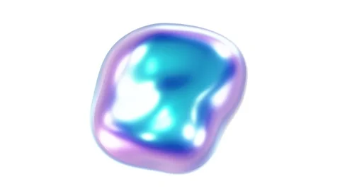 Abstract morphing sphere against white looping 3D animation Stock Footage 152472725