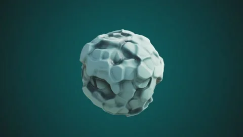 Abstract Morphing Sphere. Minimal CGI Background Stock Footage 165951748