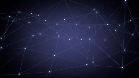 Abstract Morphing Triangular Grid Shape - Modern Technology Background Stock Footage 336029463