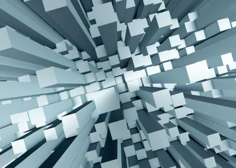 Abstract mosaic 3d background Stock Illustration