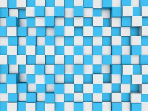 Abstract mosaic 3d background Stock Illustration